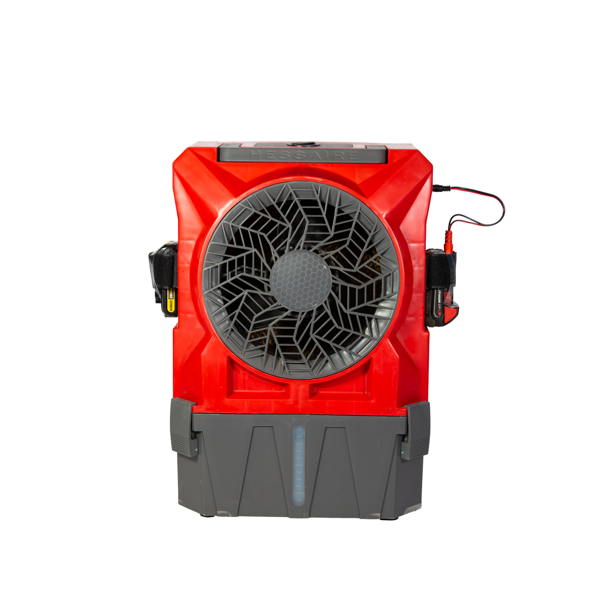 Hessaire- Universal 18-20 Volt Battery Powered 900 CFM Variable Speed Portable Evaporative Cooler, 300 sq. ft. Battery Not Included